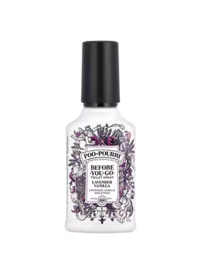 Poo-Pourri, Before-You-Go® Toilet Spray, Lavender Vanilla, 4 fl oz (118 ml)
